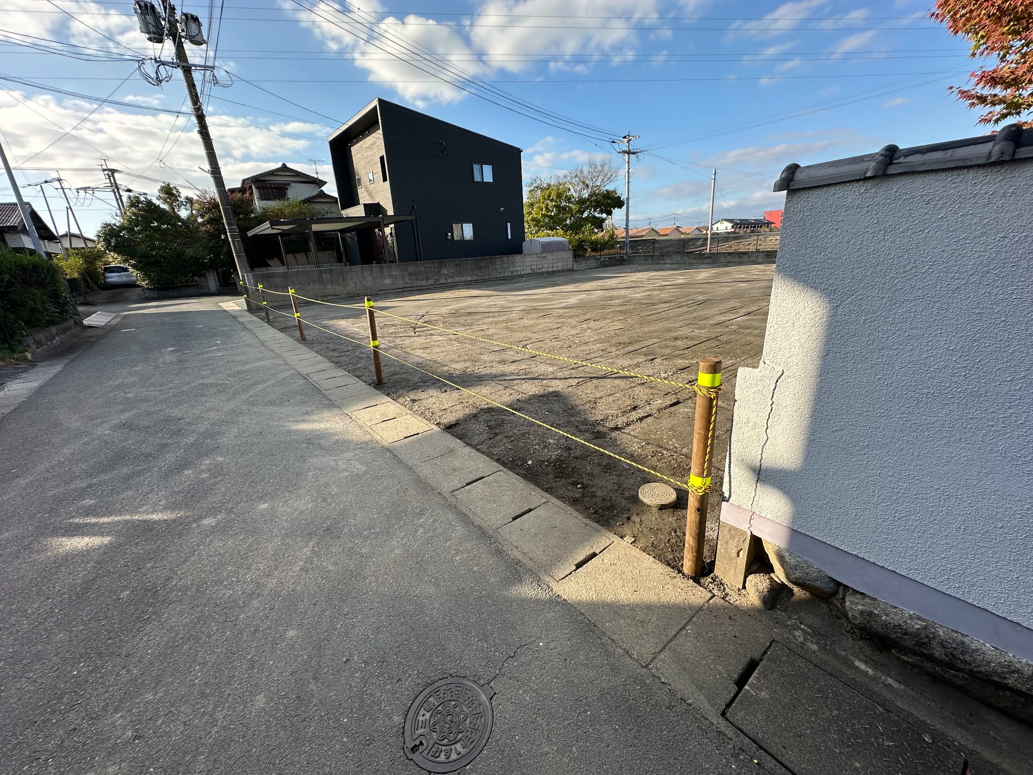 K様邸 解体工事完了後の敷地(別アングル)