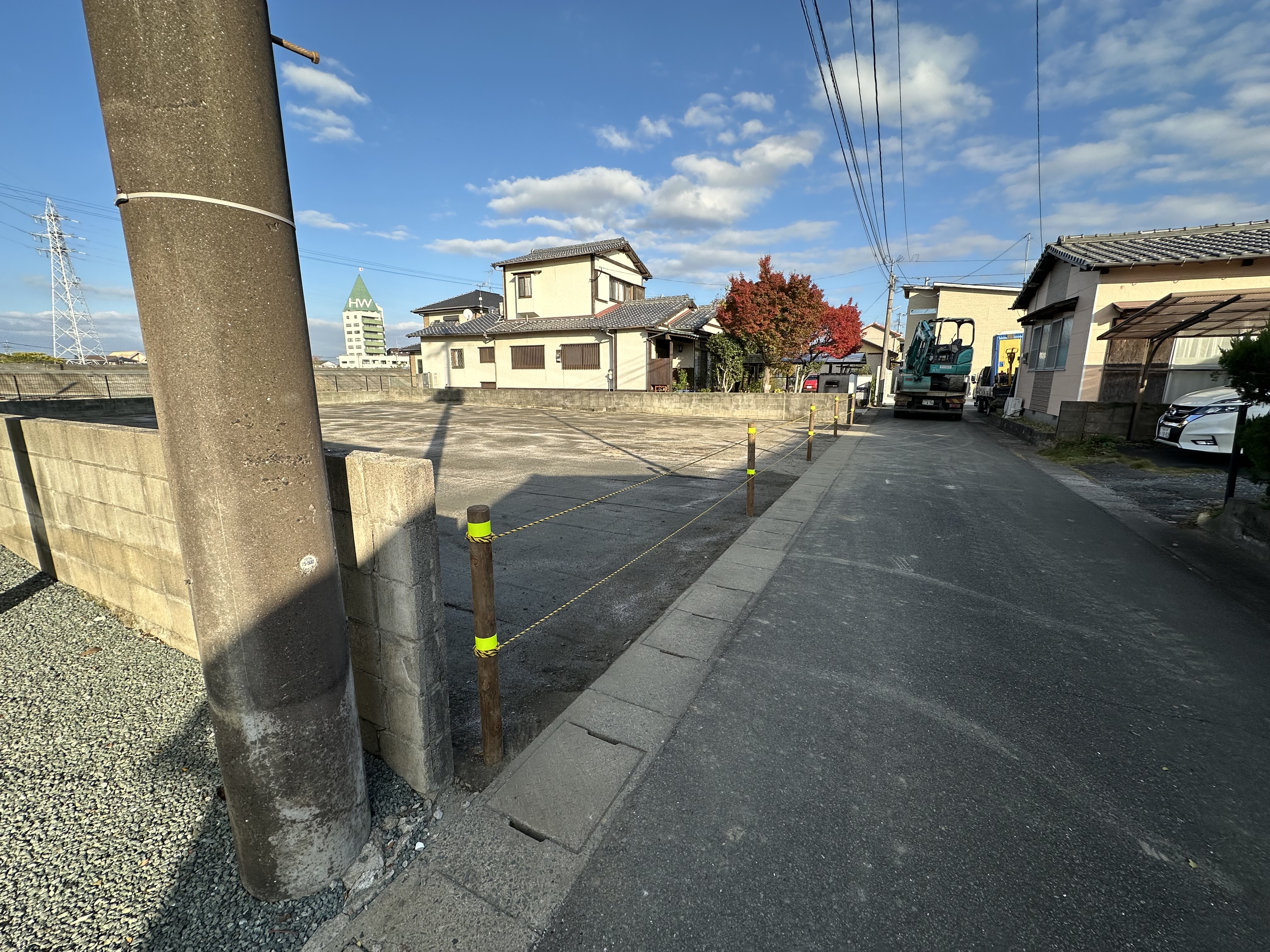 K様邸 解体工事完了後の敷地(別アングル)