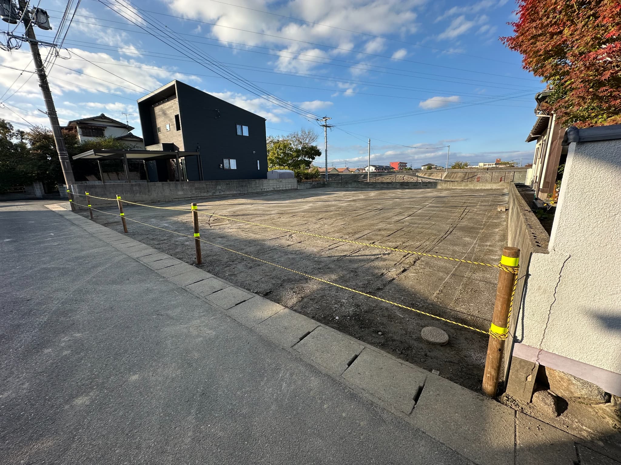K様邸 解体工事完了後の敷地