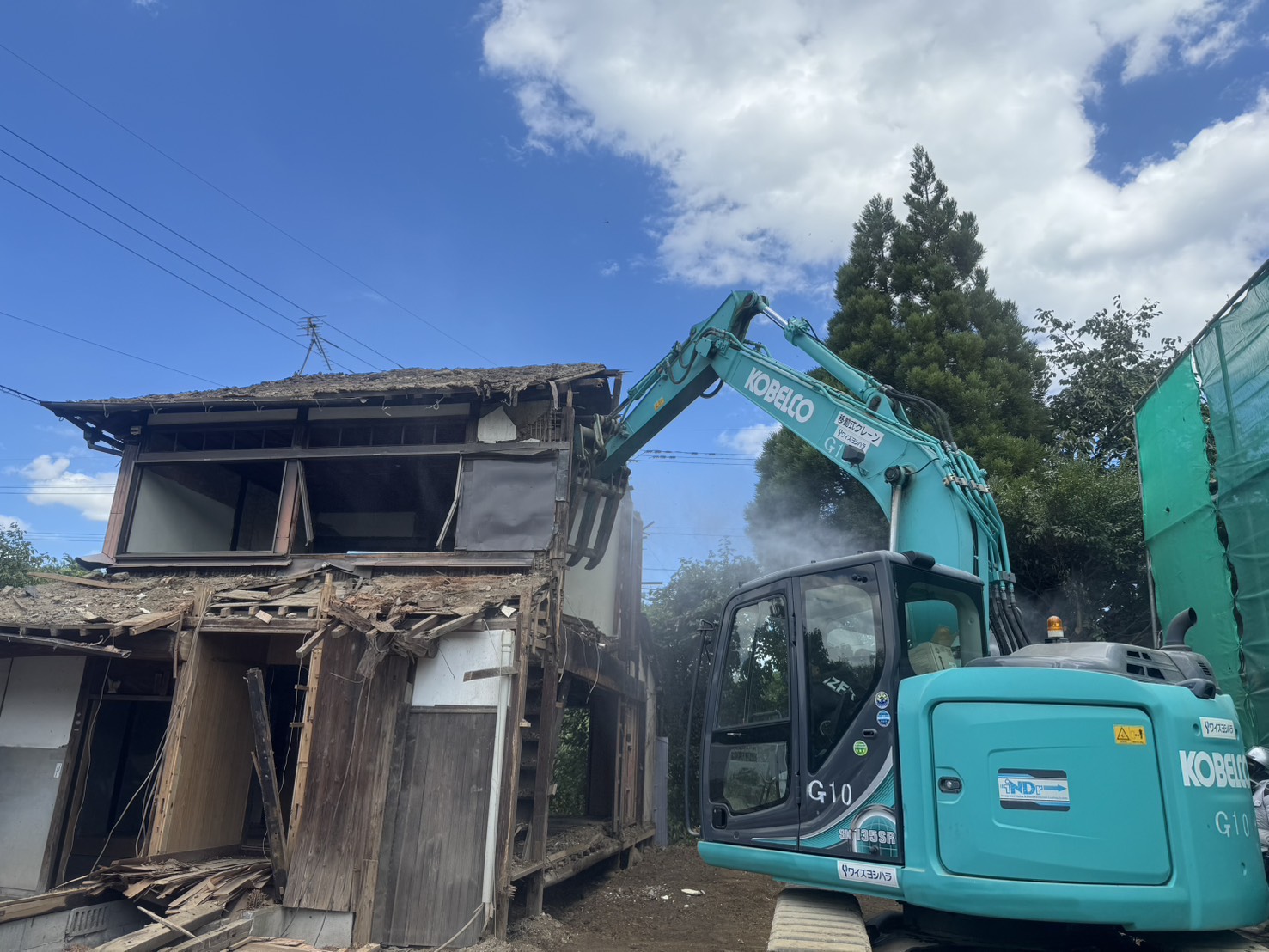福岡県みやま市｜木造2階建て解体工事（老朽危険家屋等除去促進事業活用）